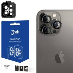 Tempered Glass for Camera APPLE IPHONE 15 PRO MAX 3MK Lens Protection Pro gray 5903108530040