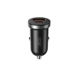 XO car charger CC56 PD 30W QC 1x USB 1x USB-C black 6920680848218