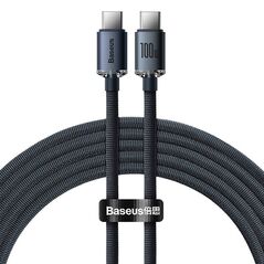 Baseus Crystal Shine cable USB-C to USB-C, 100W, 2m (black) 6932172602895