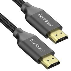 Cable Earldom ET-W26 HDMI - HDMI, 5m., 4K, Braided, Black - 18386 έως 12 άτοκες Δόσεις