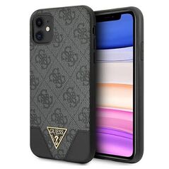 Original Case IPHONE 11 Guess Hardcase 4G Triangle Collection GUHCN61PU4GHBK gray 3666339016272