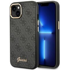 Guess GUHCP14SHG4SHK iPhone 14 6.1 &quot;black / black hard case 4G Vintage Gold Logo