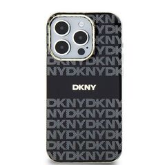 Original Case IPHONE 13 / 14 / 15 DKNY Hardcase IML Mono & Stripe MagSafe (DKHMP15SHRHSEK) black 3666339268091