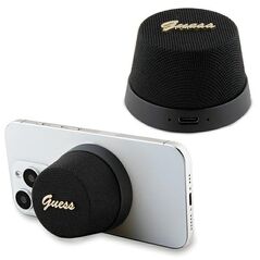 Guess Magnetic Script Metal Bluetooth speaker - black