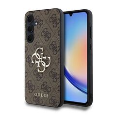 Guess case for Samsung Galaxy A35 GUHCSA354GMGBR brown HC PU big 4G metal logo 3666339259600