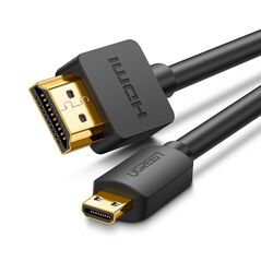 UGREEN HD127 Micro HDMI - HDMI Cable 4K 3D 1m (black) 6957303831487