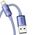 Baseus Cablu de Date USB la Lightning 2.4A, 2m - Baseus Crystal Shine (CAJY000105) - Purple 6932172602734 έως 12 άτοκες Δόσεις