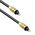 Optical audio cable DeTech, Toslink, 5.0m, Black - 18361