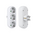 Electric Power Strip No brand, 1 to 3 way, 220V, Without cable, White - 17707