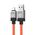 Baseus Cablu de Date USB la Lightning Fast Charging, 2.4A, 2m - Baseus CoolPlay Series (CAKW000507) - Orange 6932172626792 έως 12 άτοκες Δόσεις