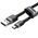 Baseus Baseus Cafule Cable USB For Micro 2A 3m Gray+Black 020562  CAMKLF-HG1 έως και 12 άτοκες δόσεις 6953156296374