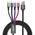 Charging cable Baseus Fast, 4in1, Micro USB, Lightning, 2xType-C, 1.2m, Black - 40494 έως 12 άτοκες Δόσεις