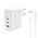 Wall Charger GaN 100W 1x QC3.0 USB + 2x PD USB-C Jellico C118 + Cable USB-C - Lightning white 6974929204525