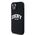 Original Case IPHONE 13 / 14 / 15 DKNY Hardcase Liquid Silicone White Printed Logo MagSafe (DKHMP15SSNYACH) black 3666339266691