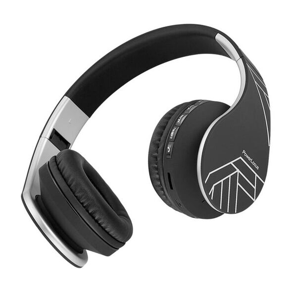 PowerLocus Wireless Headphones PowerLocus P1 (black & white) 069314  pwl-p1-blacksilver έως και 12 άτοκες δόσεις 5060726255004