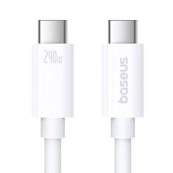 Baseus CB000068 USB-C - USB-C cable 240W PD 8K 60Hz 1m - white 6932172648787