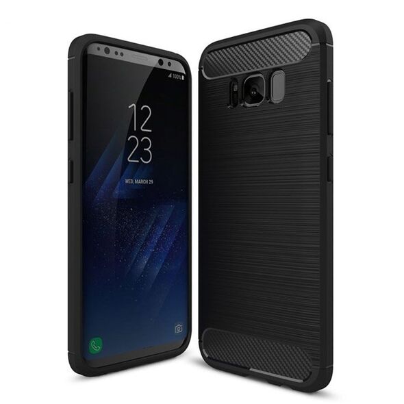 Techsuit Techsuit - Carbon Silicone - Samsung Galaxy S8 - Black 5949419061668 έως 12 άτοκες Δόσεις