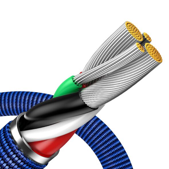 Baseus Baseus - Data Cable Crystal Shine (CAJY000103) - USB to Lightning, 2.4A, 2m - Blue 6932172602727 έως 12 άτοκες Δόσεις