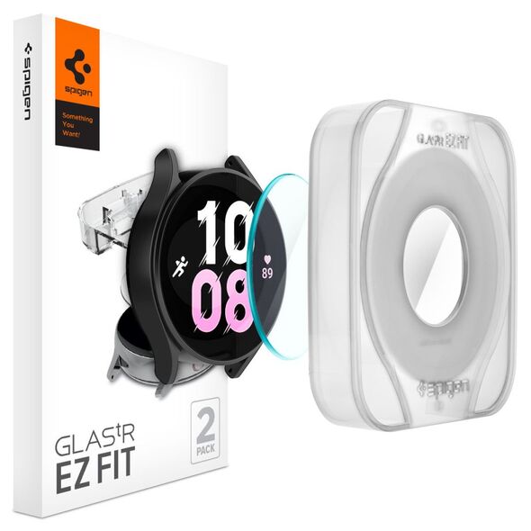 Spigen Spigen - Glas.tR EZ-FIT (2 pack) - Samsung Galaxy Watch 5 Pro (45mm) - Clear 8809811867718 έως 12 άτοκες Δόσεις