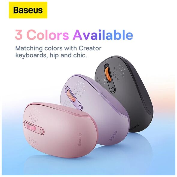 Baseus Mouse Fara Fir BT 5.0 - Baseus F01B (B01055503413-00) - Baby Pink 6932172632854 έως 12 άτοκες Δόσεις