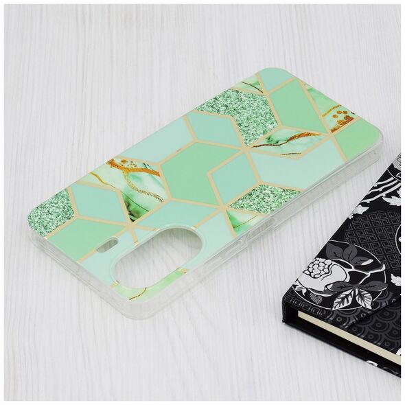 Techsuit Husa pentru Xiaomi Redmi 13C 4G / Poco C65 - Techsuit Marble Series - Green Hex 5949419085596 έως 12 άτοκες Δόσεις