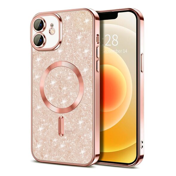 Techsuit Case for iPhone 12 - Techsuit Luxury Glitter MagSafe - Rose Gold 5949419134065 έως 12 άτοκες Δόσεις