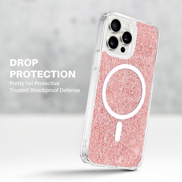 Techsuit Case for iPhone 12 / 12 Pro - Techsuit Sparkly Glitter - White 5949419127050 έως 12 άτοκες Δόσεις