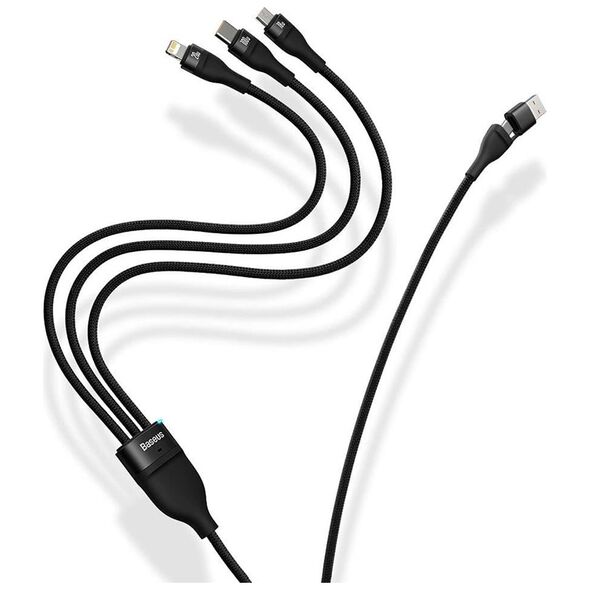 Baseus Data Cable with USB Adapter, Type-C, 100W, 1.2m - Baseus Flash Series 2 (CASS030101) - Black 6932172608743 έως 12 άτοκες Δόσεις