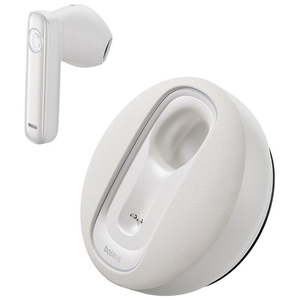 Baseus Bluetooth Headset with Microphone - Baseus CM10 (A00054700211-00) - White 6932172643973 έως 12 άτοκες Δόσεις