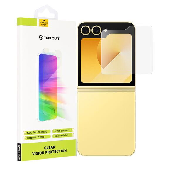 Techsuit Cover for Samsung Galaxy Z Flip6 - Techsuit Clear Vision Glass [Outside Screen] - Transparent 5949419224155 έως 12 άτοκες Δόσεις