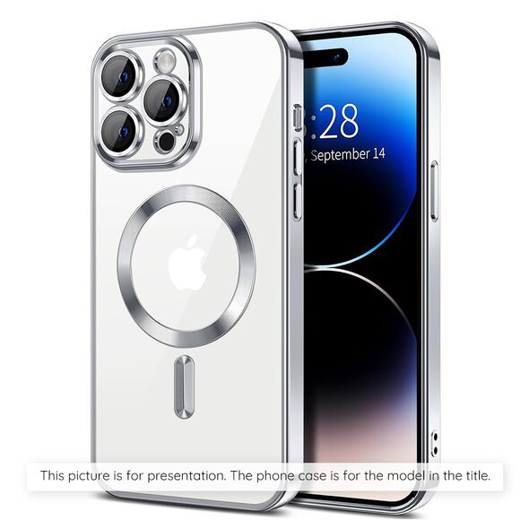 Techsuit Case for Samsung Galaxy Galaxy A55 5G - Techsuit Luxury Crystal MagSafe - Silver 5949419221253 έως 12 άτοκες Δόσεις