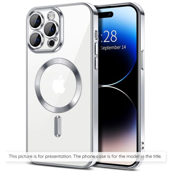 Techsuit Case for iPhone 16 Plus - Techsuit Luxury Crystal MagSafe - Silver 5949419222144 έως 12 άτοκες Δόσεις