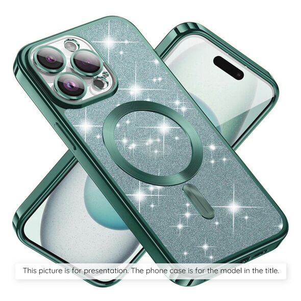 Techsuit Case for iPhone 16 Pro - Techsuit Luxury Glitter MagSafe - Light Green 5949419221611 έως 12 άτοκες Δόσεις