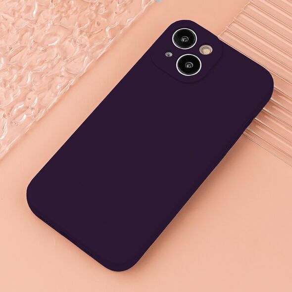 Silicon case for iPhone 14 6,1&quot; plum 5907457797369