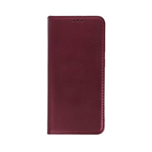 Case MOTOROLA MOTO G85 5G Wallet with a Flap Leatherette Holster Magnet Book burgundy 5907457792609