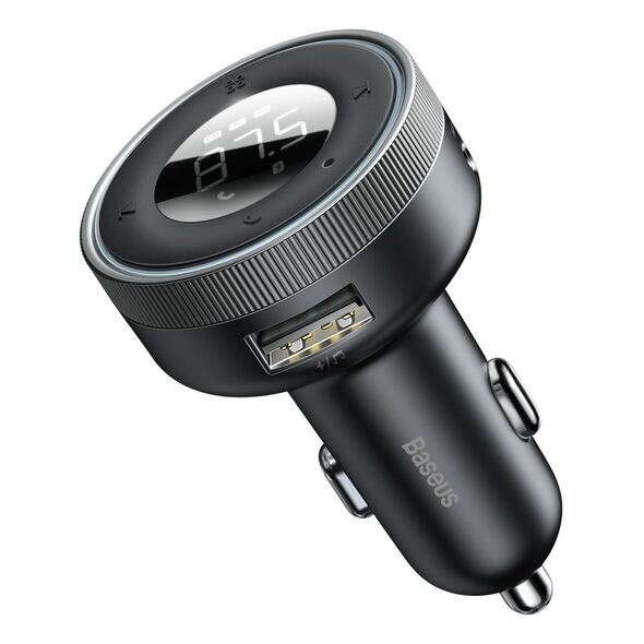 Baseus Baseus - FM Modulator and Car Charger Enjoy (CCLH-01) - USB-A, 3.4A with LED Display - Black 6953156206816 έως 12 άτοκες Δόσεις