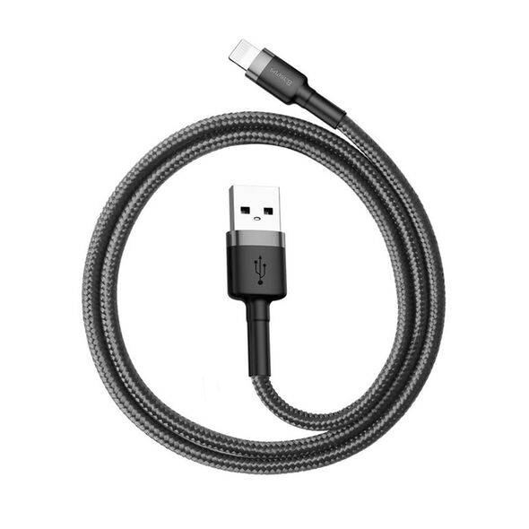 Baseus - Cafule Cable Usb Lightning 2.4A 0.5M - Gray Black 6953156274938 έως 12 άτοκες Δόσεις