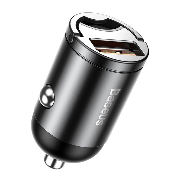 Baseus Tiny Star mini smart USB car charger 30W Quick Charge 3.0 gray (VCHX-A0G) 6953156297883