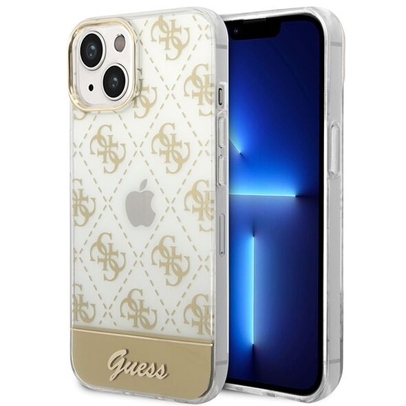 Guess GUHCP14MHG4MHG iPhone 14 Plus 6.7 &quot;gold / gold hardcase 4G Pattern Script 3666339090517