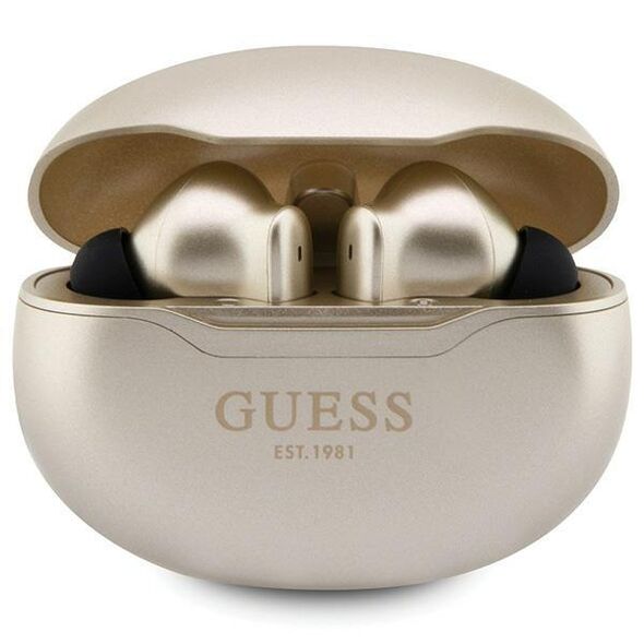 Guess GUTWST50ED TWS Bluetooth headphones + docking station - gold Classic EST 3666339120887