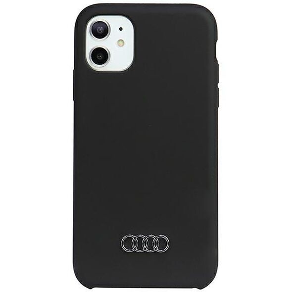 Audi Silicone Case iPhone 12/12 Pro 6.1&quot; black/black hardcase AU-LSRIP12P-Q3/D1-BK 6955250224475