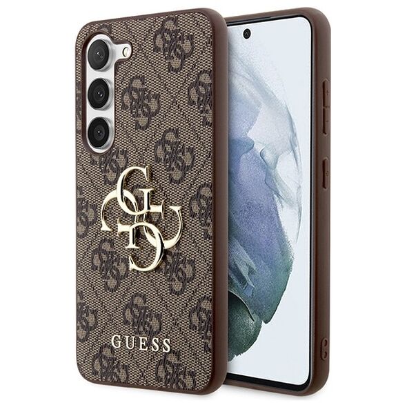 Guess GUHCS23FE4GMGBR S23 FE S711 brown/brown hardcase 4G Big Metal Logo 3666339218584