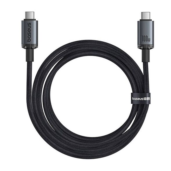 Baseus Fast Charging Cable Baseus Crystal Shine USB-C to USB-C 100W, 1,5m, 20Gb (black) 065885  P10318204111-00 έως και 12 άτοκες δόσεις 6932172657994