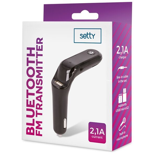 Setty FM bluetooth transmitter TFM-02 5900495821485