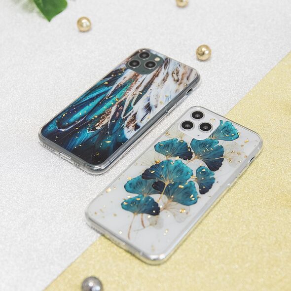 Gold Glam case for Samsung Galaxy A52 4G / A52 5G / A52S 5G feathers 5900495924520