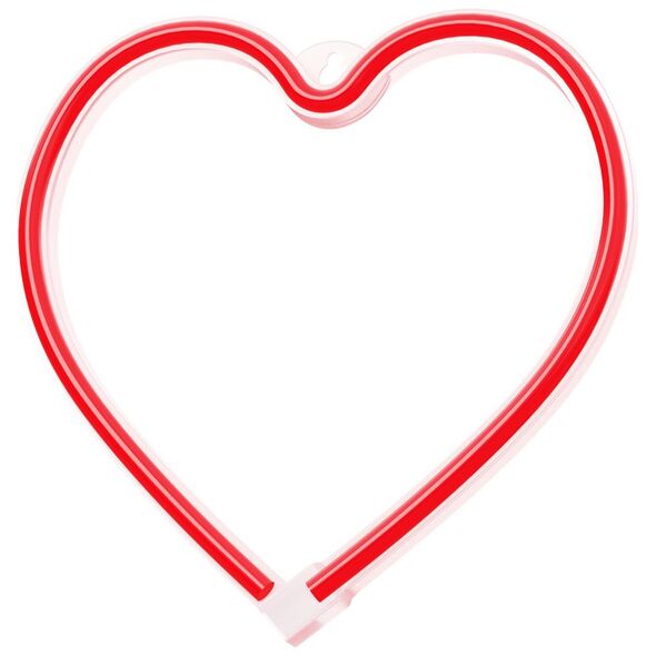 Neon LED Light HEART red Bat + USB FLNE07 Forever Light 5900495949400