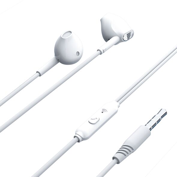 XO wired earphones EP52 jack 3,5mm white 6920680826667