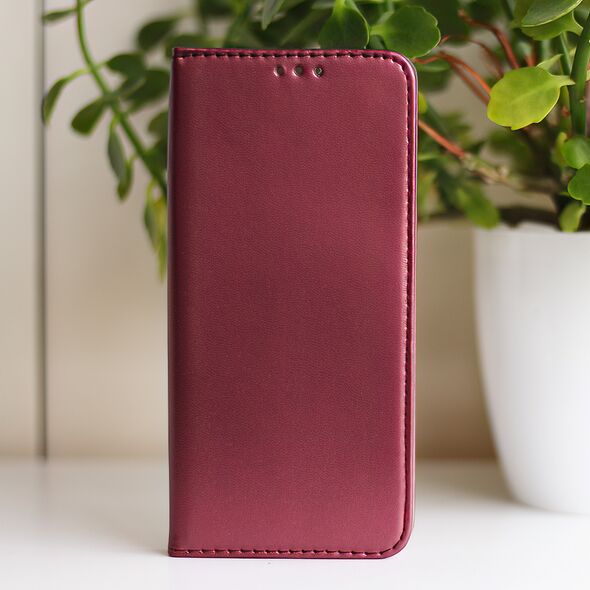 Smart Magnetic case for Oppo A38 4G burgundy 5907457721135