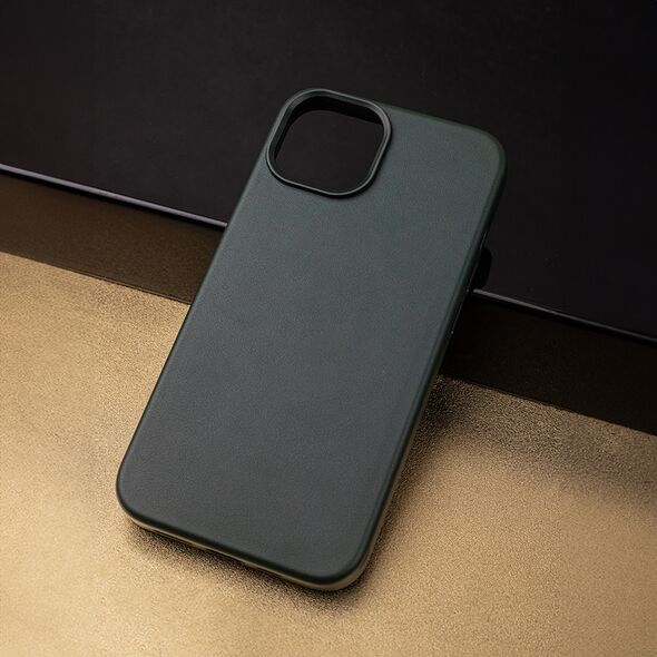 Mag Leather case for iPhone 13 Pro Max 6,7&quot; dark green 5907457734531