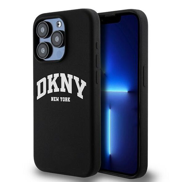 DKNY case for iPhone 15 Pro 6,1&quot; DKHMP15LSNYACH black HC Magsafe silicone w arch logo 3666339266714